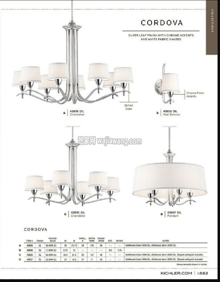 灯饰设计 Kichler 2016美国灯饰设计目录(图)