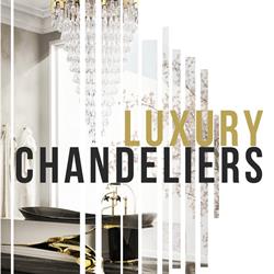 水晶灯设计:Chandeliers 2019年欧美水晶蜡烛吊灯设计图片