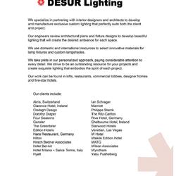 灯饰设计:desur lighting 2019年国外家居灯饰灯具设计